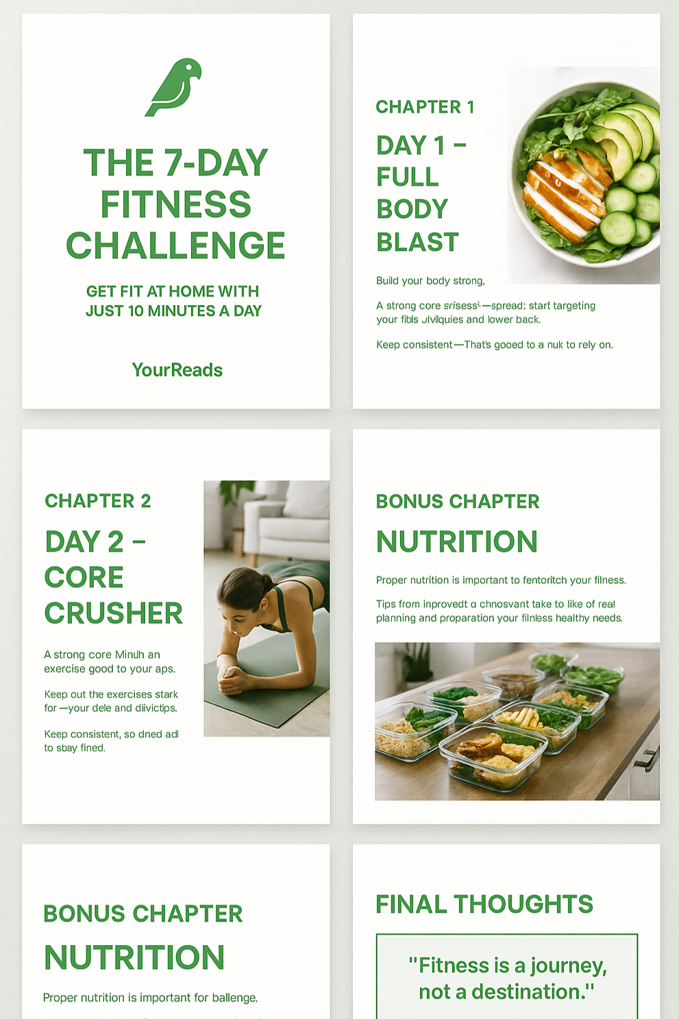 📖 The 7-Day Fitness Challenge: Get Fit at Home with Just 10 Minutes a Day!